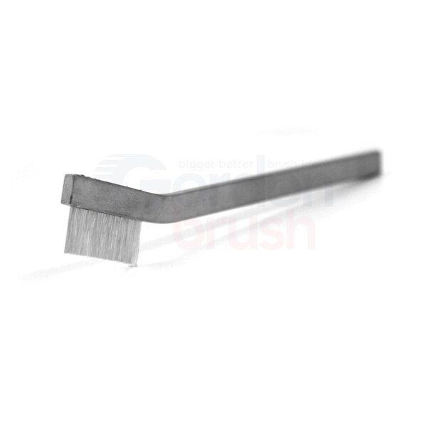 3x7 Row 0.012" Nylon 0.016" Nylon Bristle Plastic Handle
